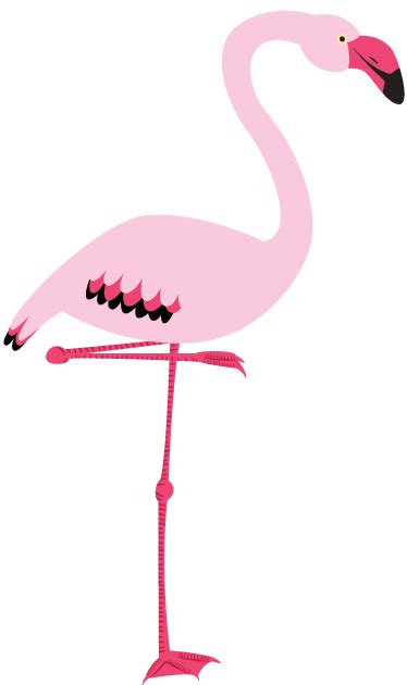 Pink Flamingo Wall Art Decal - TenStickers