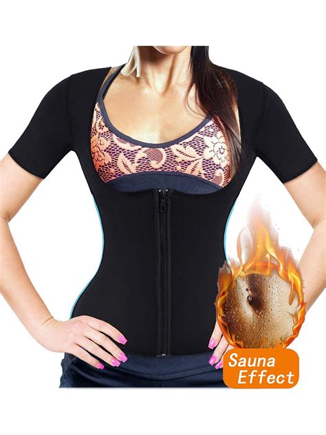 SAYFUT Women Sauna Body Shaper Sweat Suit Neoprene Waist Trainer