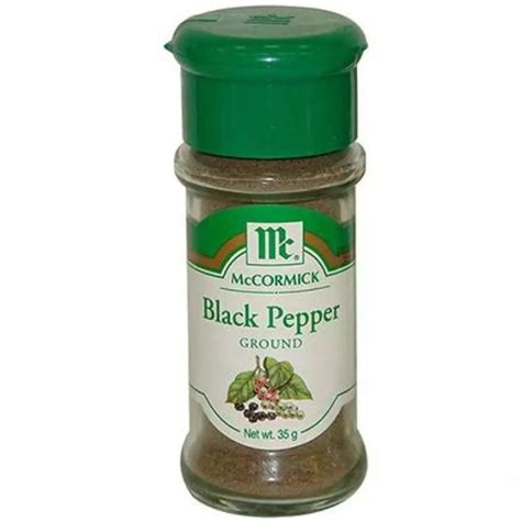 MC CORMICK BLACK PEPPER GROUND 35grams Per Bottle Lazada PH