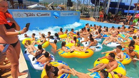 Wave Pool At Yal Castle Aquapark In Izmir T Rkiye Youtube