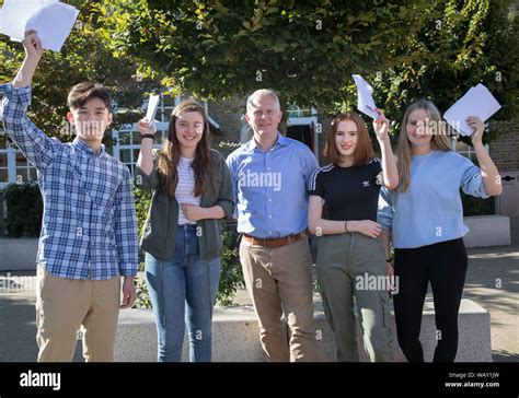 Kingston Grammar School Students Celebrate And Congratulate Each Other