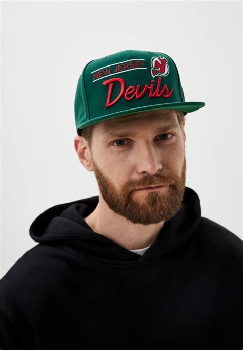 Бейсболка Mitchell & Ness New Jersey Devils, цвет: зеленый ...