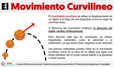 ¿qué Es El Movimiento Curvilíneo