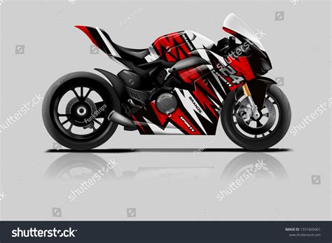 Sport Bike Wrap Design Vector Ready Stock Vector Royalty Free