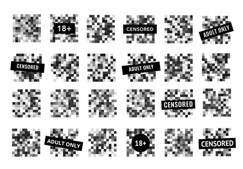 Censor monochrome mosaic pixel blur vector bars 23503554 Vector Art at ...