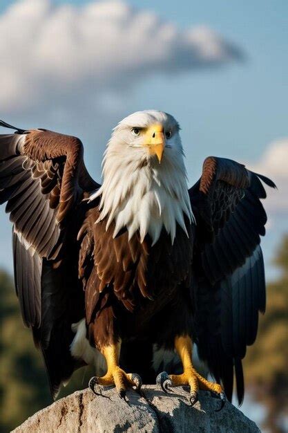 Premium Photo Bald Eagle In Flight Hd K Wallpaper Stock Photographic