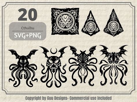 Cthulhu Cthulhu Svg Cthulhu Sticker Cthulhu Dice Cthulhu Designs