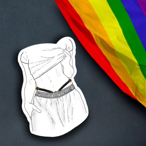 Strapped Lesbian Pride Pride Waterproof Stickers Custom Stickers LGBTQ Feminine Sticker Feminist