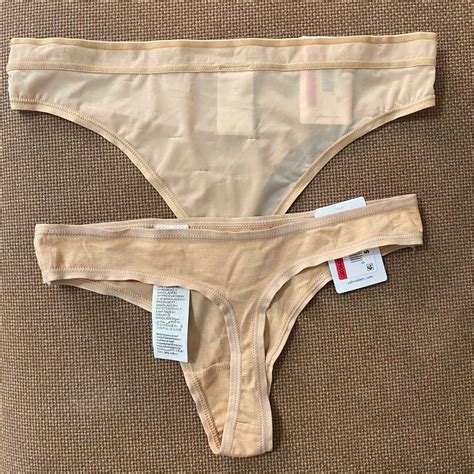 Calvin Klein Nude Thongs Panties Underwear Women S Fashion Undergarments Loungewear On