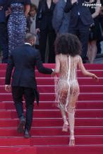 Leila Depina Flashes Her Sexy Nude Tits At Cannes Red Carpet Aznude