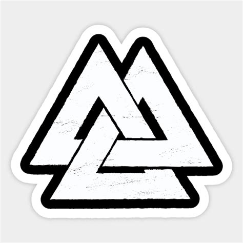 Mysterious Valknut Symbol - Viking - Sticker | TeePublic