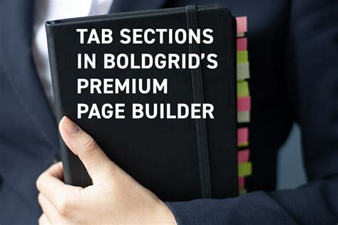 tab sections  boldgrids premium page builder boldgrid
