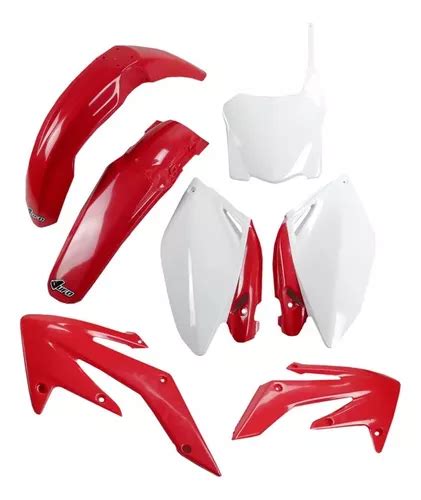 Kit Plástico Completo Crf 250r 08 09 Ufo Vermelho Branco Ful Frete grátis