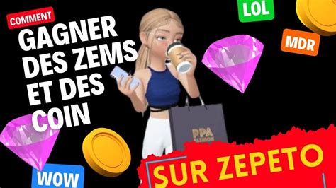 Comment Gagner Des Zems Et Des Coin Sur Zepeto Zepeto Zepetoedit