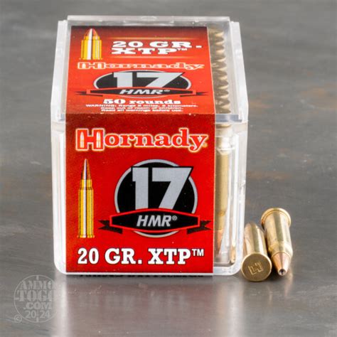 17 HMR Ammunition For Sale Hornady 20 Grain XTP 50 Rounds