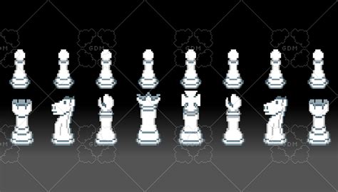 Chess Set Pixel Art Gamedev Market