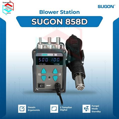 Jual Sugon D Solder Blower Soldering Hot Air Gun Rework Msd D W Blower Solder Digital