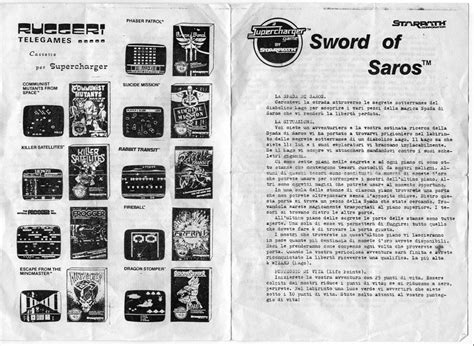 Atari 2600 Vcs Sword Of Saros Scans Dump Download Screenshots Ads
