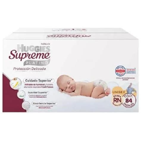 Pañales Huggies Supreme Recién Nacido Con 84 Pañales