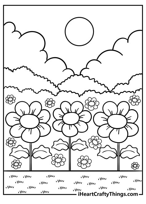 Coloring Pictures Of Garden