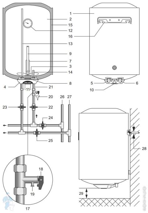 Водонагреватель Термекс (Thermex) THERMO 50V Slim (вертик). 50л, 2,5кВт ...