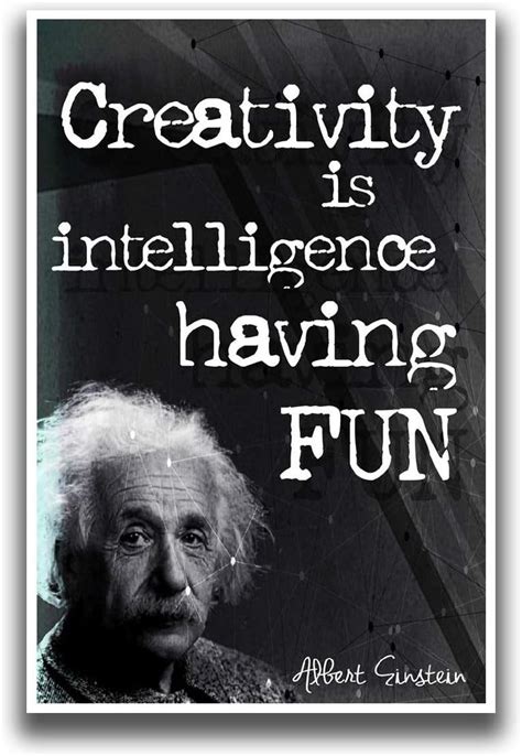 Buy Albert Einstein Classroom Poster Creativity Is Intelligence Having ...