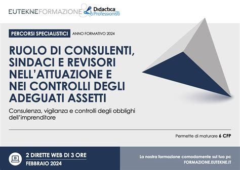 Webinar Del Febbraio Adeguato Assetto Organizzativo