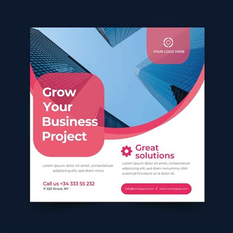 Premium Vector Vector General Business Square Flyer Template