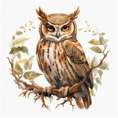 Premium Photo Athenas Owl Representing Wisdom And Strategy Illustration