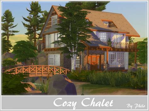 Philos Cozy Chalet No Cc Chalet The Sims 4 Lots Philo