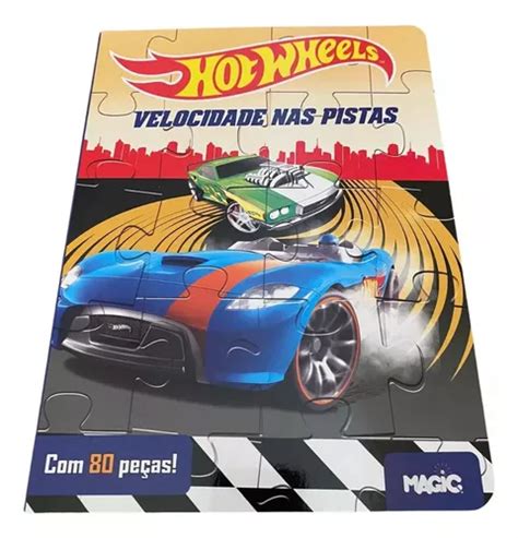 Livro Quebra Cabe A Infantil Hot Wheels Para Aprender Brincando Acima De Anos Mercadolivre