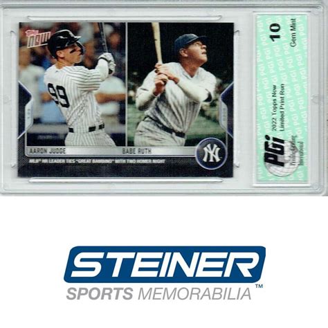 Aaron Judge Babe Ruth Topps Card Moiderer S Row Shop