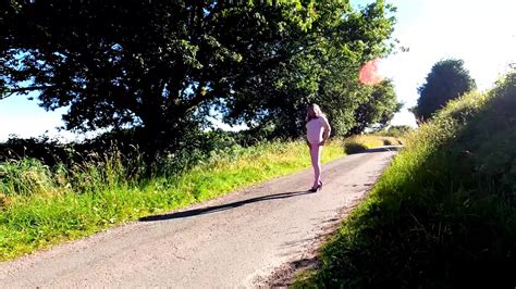 Amateur Crossdresser Kellycd2022 Drive Down The Busy Lanes In Sexy Seamless Pantyhose No