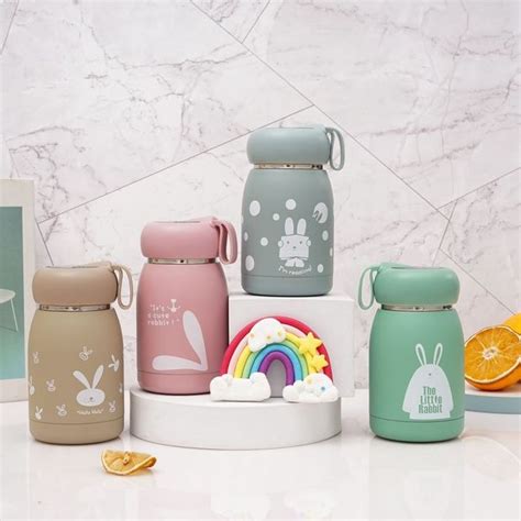 Jual TUMBLER TERMOS CUTE RABBIT ML PORTABLE VACUUM BOTTLE CUP INSULATED MUG HOT COOL