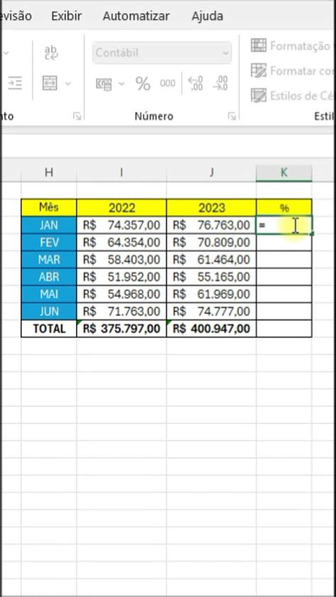 Como Calcular A Porcentagem Entre Dois Valores No Excel Youtube