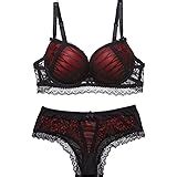 Redswan Women S Push Up Sexy Bras Set Transparent Lingerie Lace Underwear Set At Amazon Womens