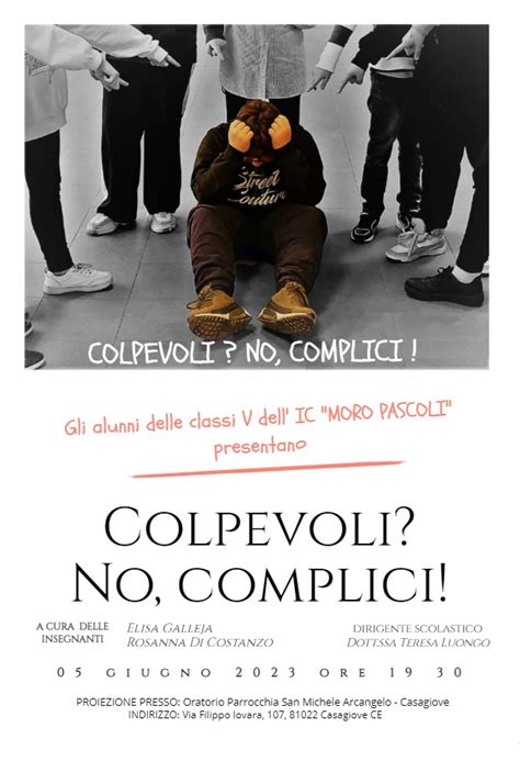 Colpevoli No Complici Cortometraggio Contro Il Bullismo Dell