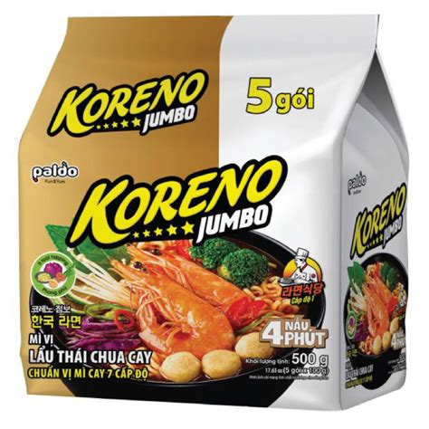 Lot Of Koreno Jumbo Noodles With Spicy And Sour Thai Hot Pot Packs X G Shopee Malaysia