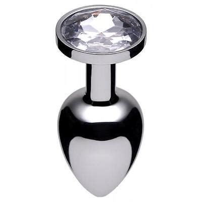 Master Series Jewel Butt Buttplug Anal Plug Stainless Steel Diamond Gem Ebay