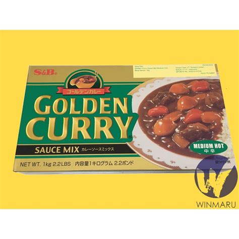 Jual S B Golden Curry Medium Hot 1 Kg Shopee Indonesia