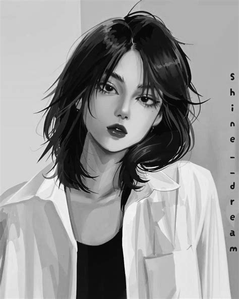 Dark Anime Girl Cool Anime Girl Anime Art Girl Digital Art Anime