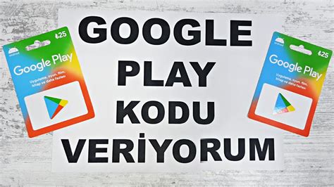 Google Play Gift Card Bedava Google Play Kodu Alma Google Play Kodu