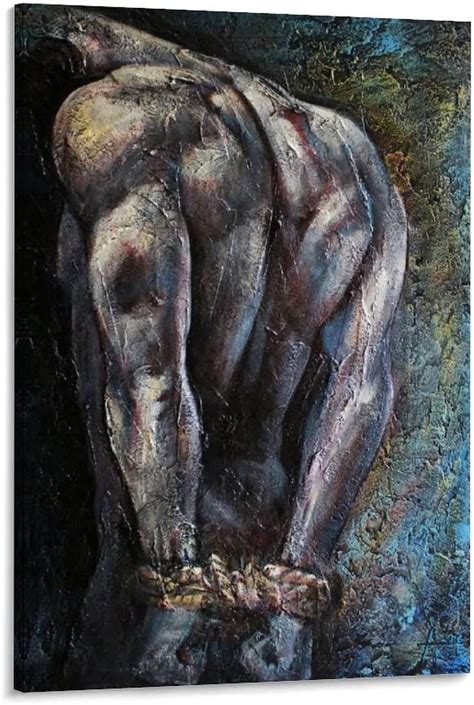 BRKENT Póster de arte abstracto para hombre figura masculina póster de arte gay desnudo sexy