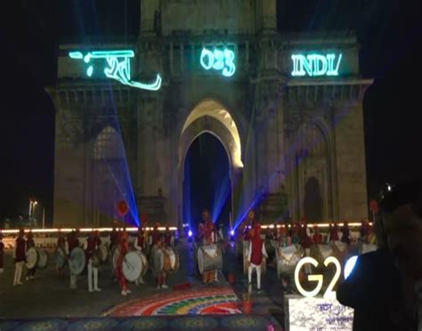 G20 Delegates Walk At Gateway Of India In Mumbai Witness Cultural