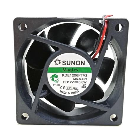 KDE1206PTV2 DC12V 0.8W 60x60x25MM 6cm 2Lines Cooling Fan|Fans & Cooling ...