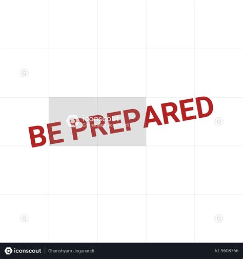 Be Prepared Stamp Animated Icon Free Download User Interface Animated