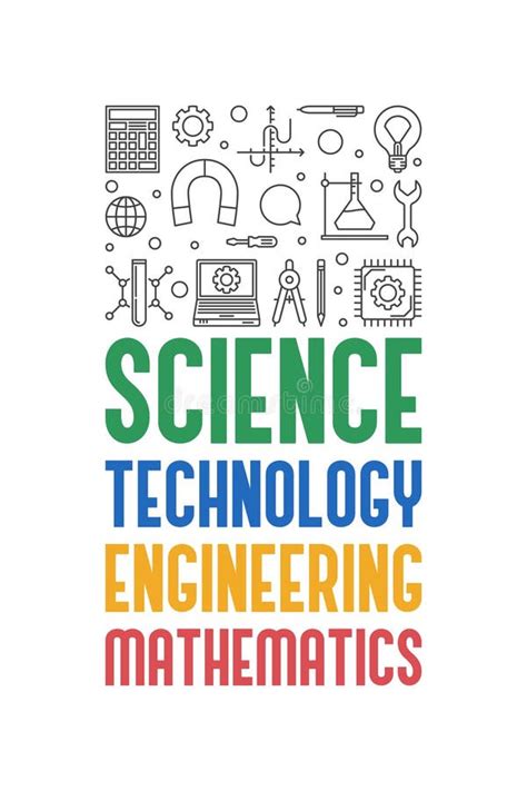 Stem Science Technology Engineering And Mathematics Vector Concept