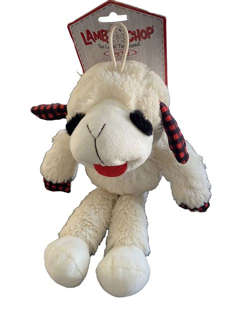 Multipet Christmasholiday Standing Lamb Chop Plush Squeaky Dog Toy 14