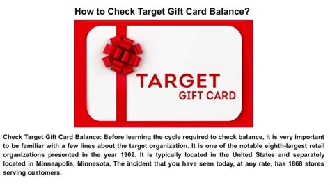 Ppt How To Check Target Gift Card Balance Powerpoint Presentation