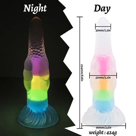 Consolador Luminoso De Cuatro Colores Para Hombres Y Mujeres Dispositivo De Masturbaci N Anal En